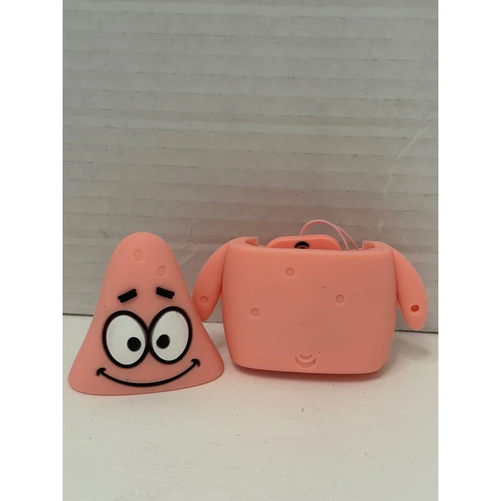 Patrick Star SpongeBob Silicone AirPods Case Cover with Carabiner Pink Ring